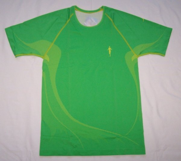 Lauf-Shirt, kurzer Arm, grün