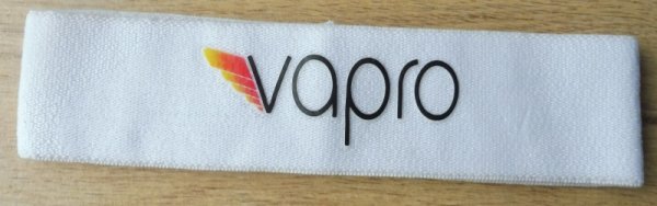 Stirnband mit "Vapro" Logo, weiß